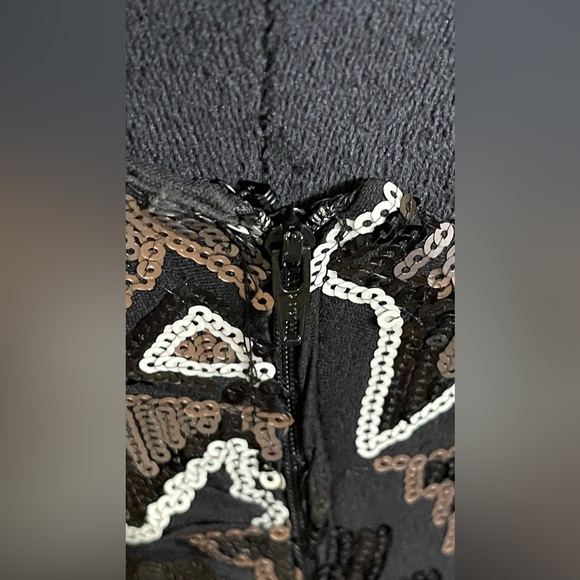 City Triangles Aztec Sequin Mini Dress |Size Junior 13 - Picture 9 of 12